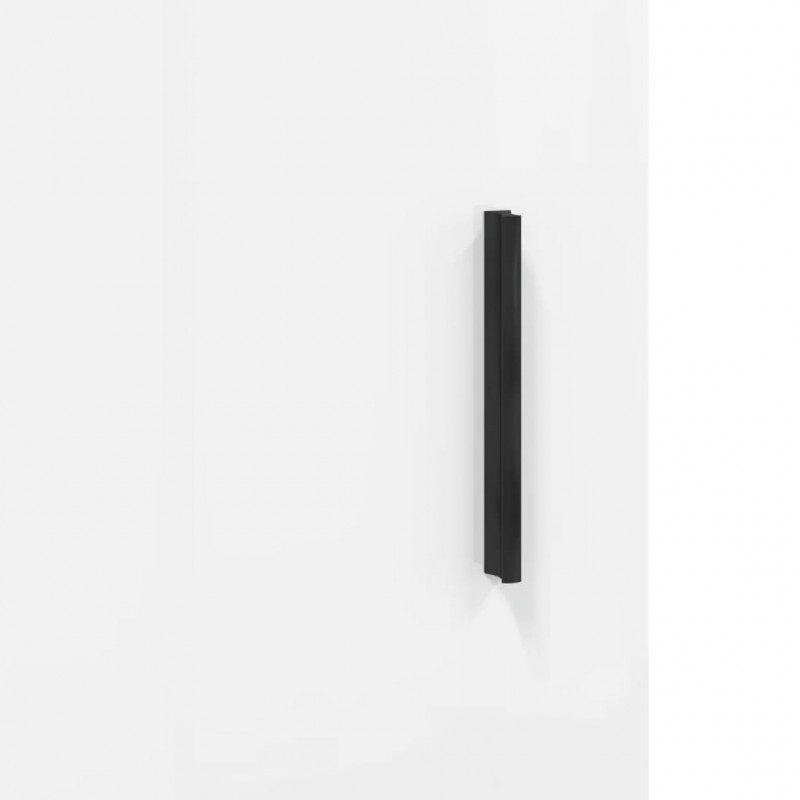 Wysoka szafka, biała, 34,5x34x180 cm, materiał drewnopochodny