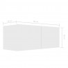 8-cz. zestaw szafek TV, biały, materiał drewnopochodny