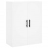 Witrynka, biała, 69,5x34x180 cm, materiał drewnopochodny