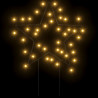 Świąteczne gwiazdy na szpikulcach, 3 szt., 50 LED, 29 cm