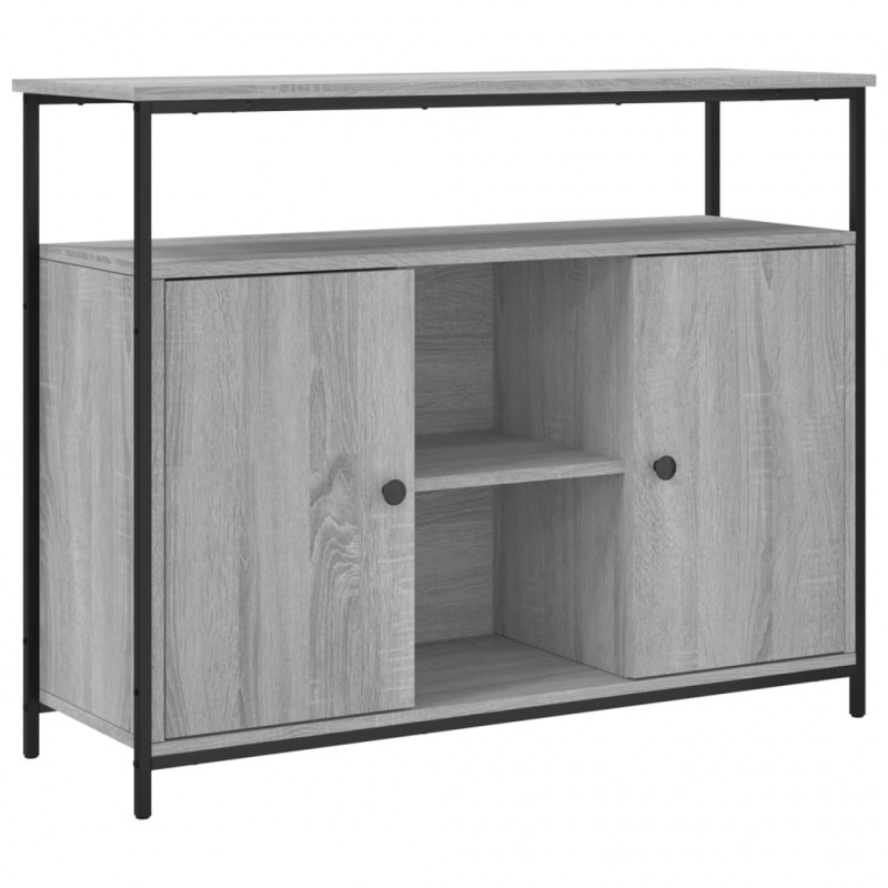 Szafka, szary dąb sonoma, 100x35x80 cm, materiał drewnopochodny