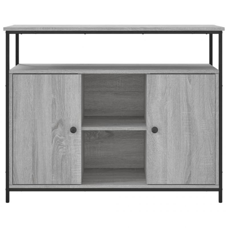 Szafka, szary dąb sonoma, 100x35x80 cm, materiał drewnopochodny