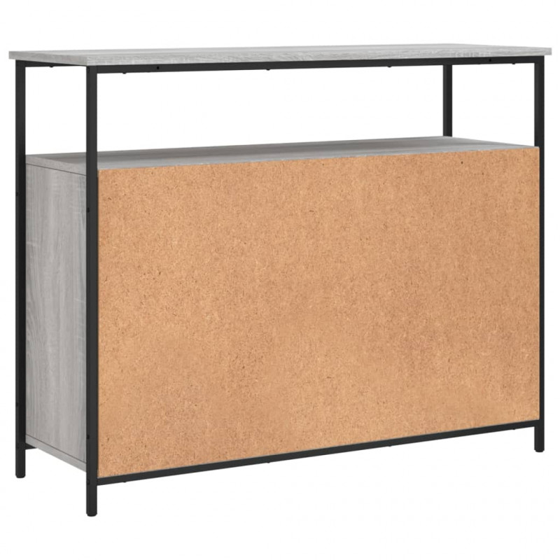 Szafka, szary dąb sonoma, 100x35x80 cm, materiał drewnopochodny