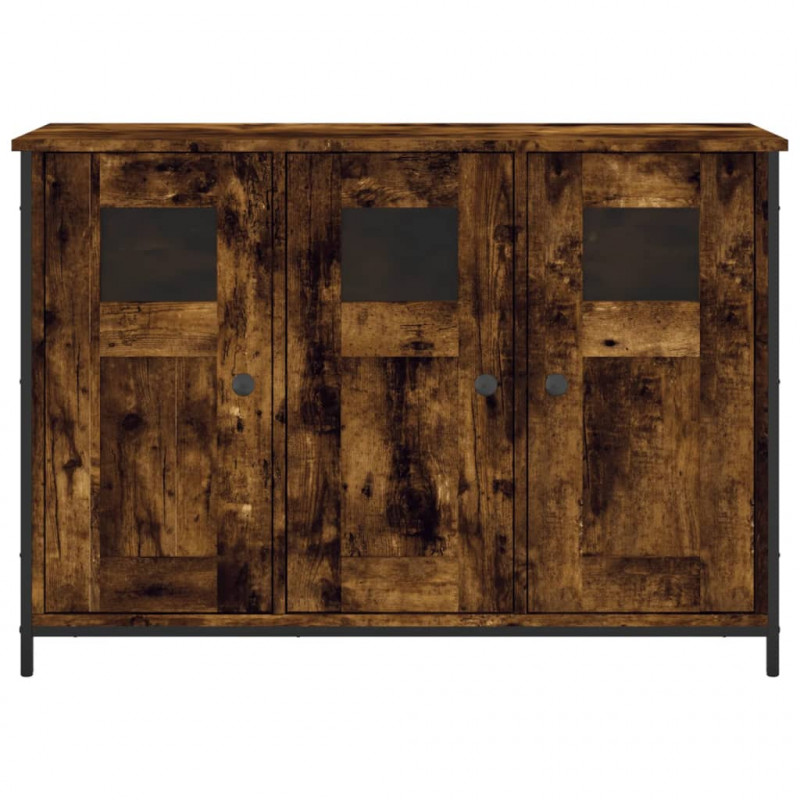 Szafka, przydymiony dąb, 100x35x70 cm, materiał drewnopochodny