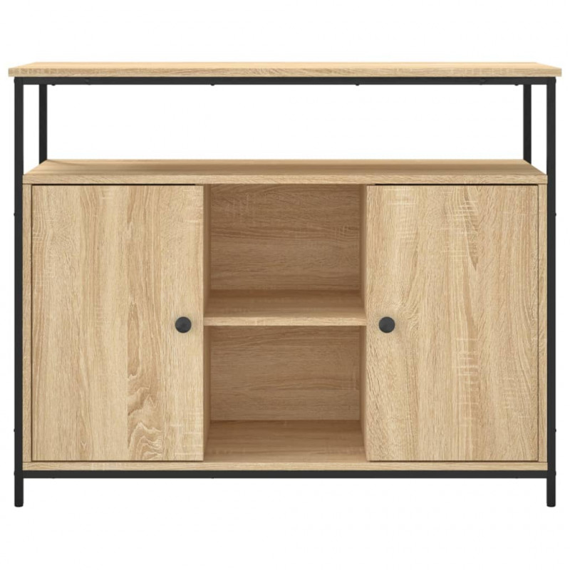Szafka, dąb sonoma, 100x35x80 cm, materiał drewnopochodny