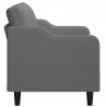 Sofa 2-osobowa, ciemnoszara, 120 cm, tapicerowana tkaniną