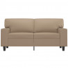 2-osobowa sofa, kolor cappuccino, 120 cm, sztuczna skóra