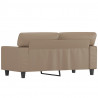 2-osobowa sofa, kolor cappuccino, 120 cm, sztuczna skóra