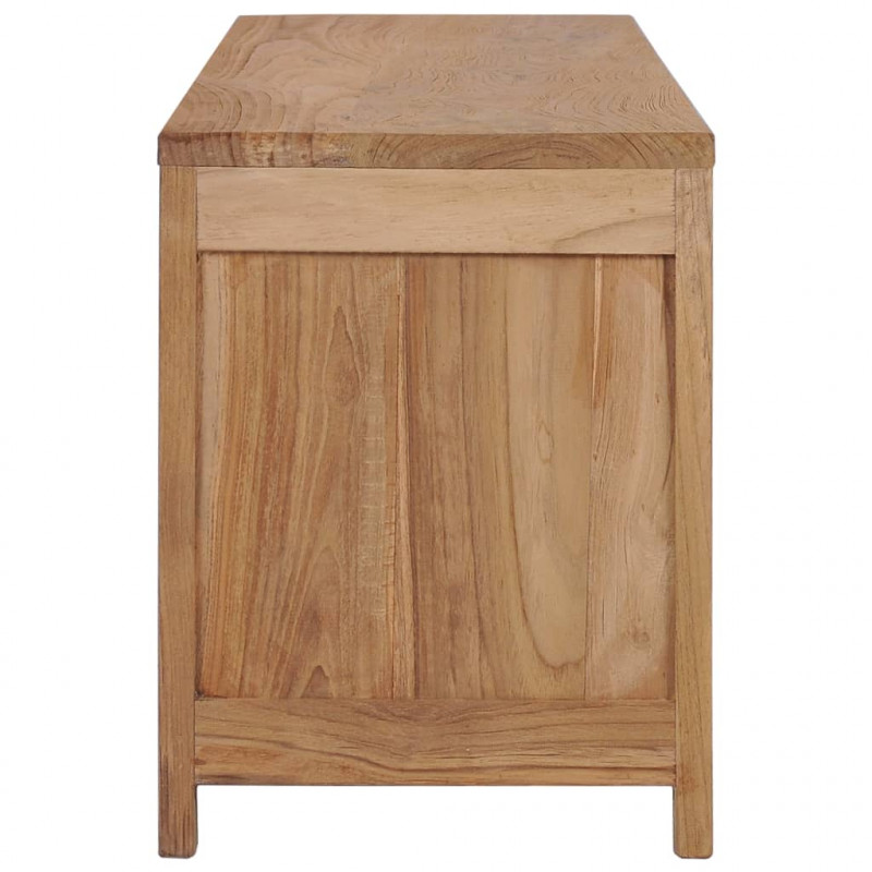 Szafka pod TV, 115x30x40 cm, lite drewno tekowe