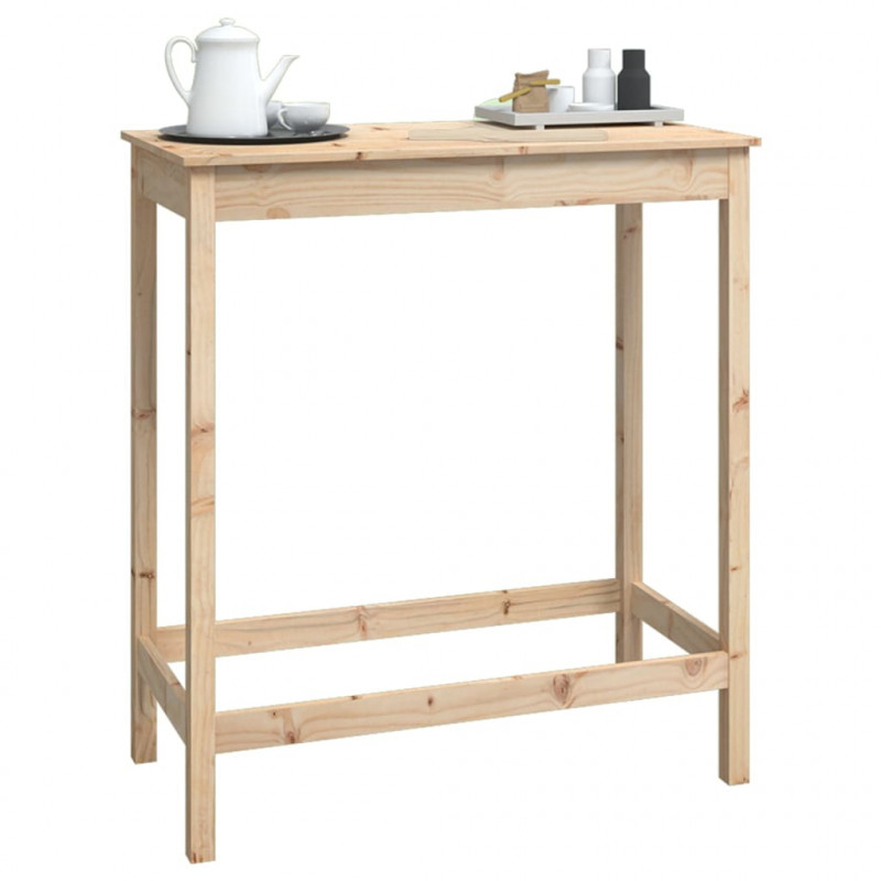Stolik barowy, 100x50x110 cm, lite drewno sosnowe
