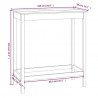 Stolik barowy, 100x50x110 cm, lite drewno sosnowe