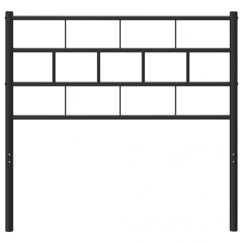 Metalowe wezgłowie, czarne, 100 cm