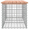 Ławka ogrodowa z gabionem, 103x44x42 cm, lite drewno daglezjowe
