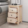 Szafka nocna, 40x35x61,5 cm, lite drewno sosnowe