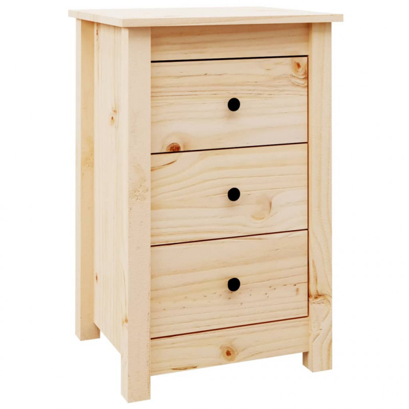 Szafka nocna, 40x35x61,5 cm, lite drewno sosnowe