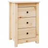 Szafka nocna, 40x35x61,5 cm, lite drewno sosnowe