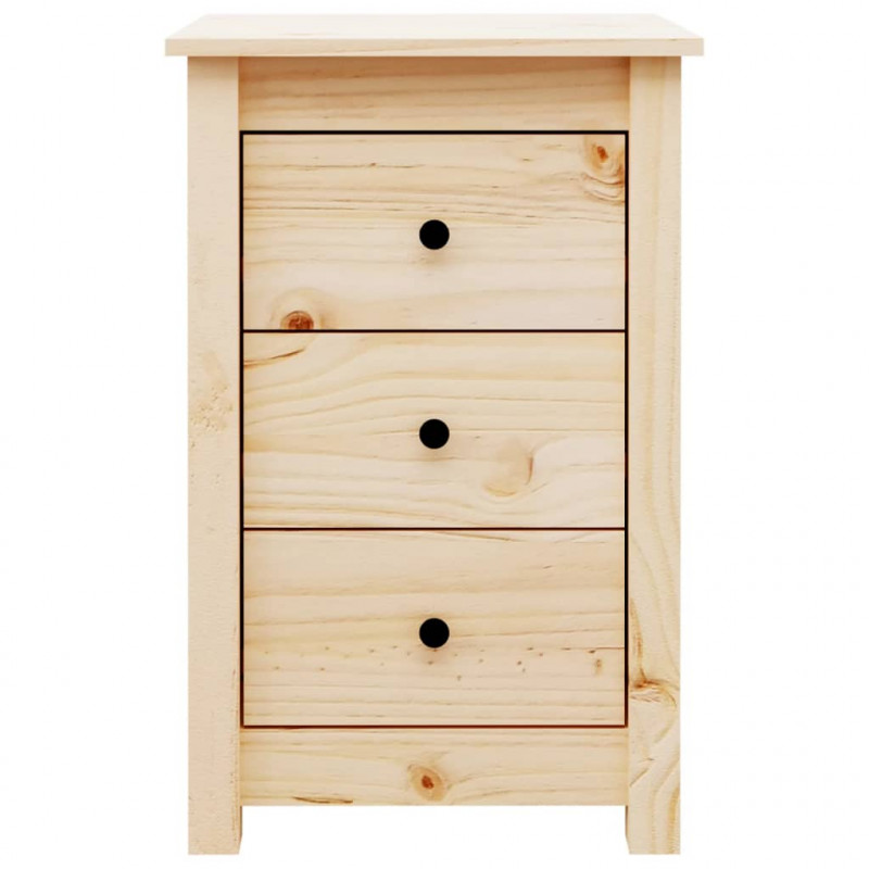 Szafka nocna, 40x35x61,5 cm, lite drewno sosnowe