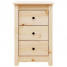 Szafka nocna, 40x35x61,5 cm, lite drewno sosnowe
