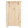 Szafka nocna, 40x35x61,5 cm, lite drewno sosnowe