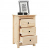 Szafka nocna, 40x35x61,5 cm, lite drewno sosnowe