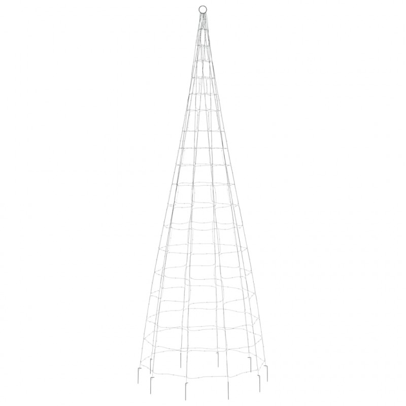 Choinka z lampek, na maszt, 550 niebieskich LED, 300 cm