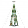 Stożkowa choinka z lampek, 275 kolorowych LED, 180 cm