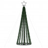 Stożkowa choinka z lampek, 275 kolorowych LED, 180 cm