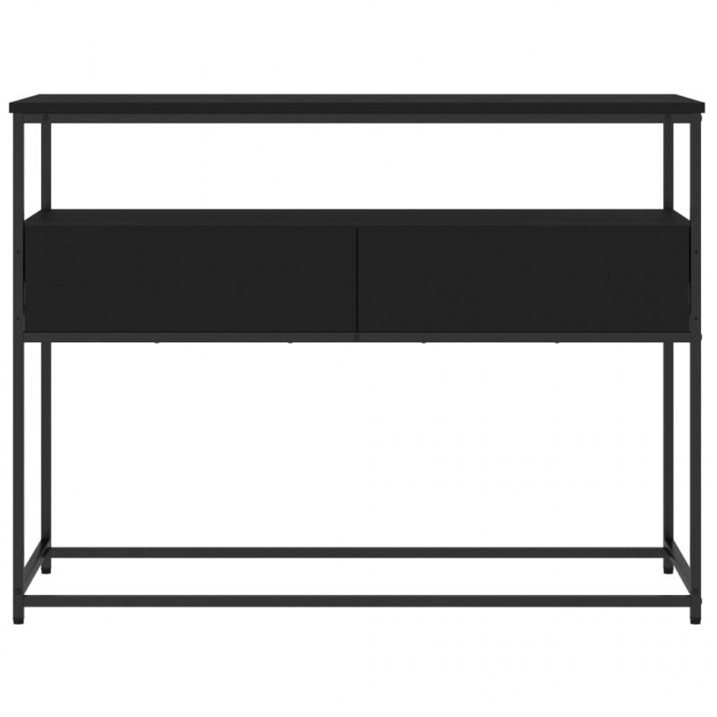 Stolik konsolowy, czarny, 100x40x75 cm, materiał drewnopochodny