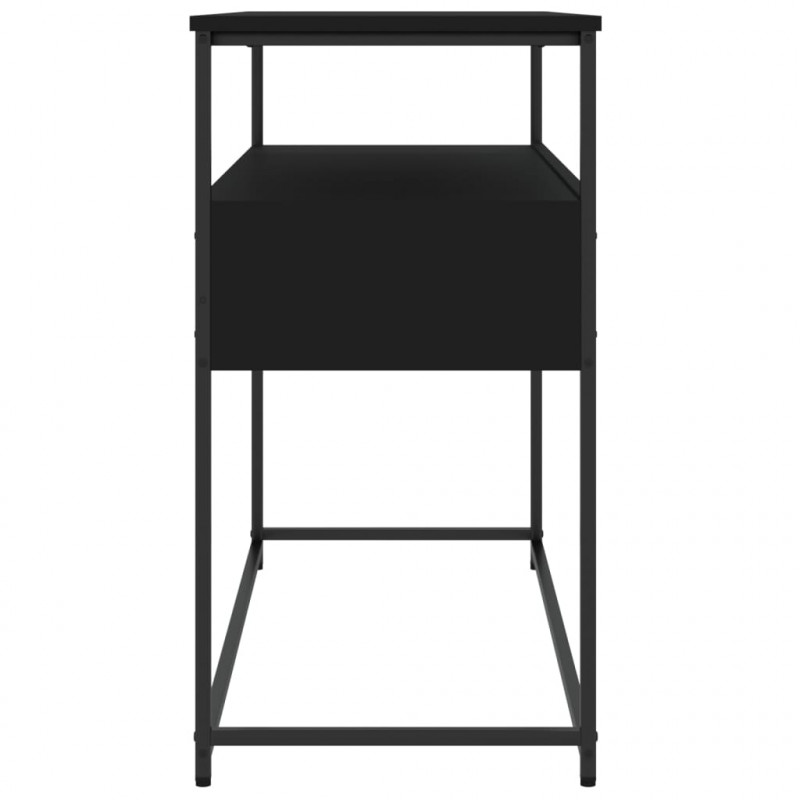 Stolik konsolowy, czarny, 100x40x75 cm, materiał drewnopochodny