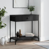 Stolik konsolowy, czarny, 75x34,5x75 cm