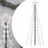 Choinka z lampek, z kołkami, 220 zimnych białych LED, 180 cm