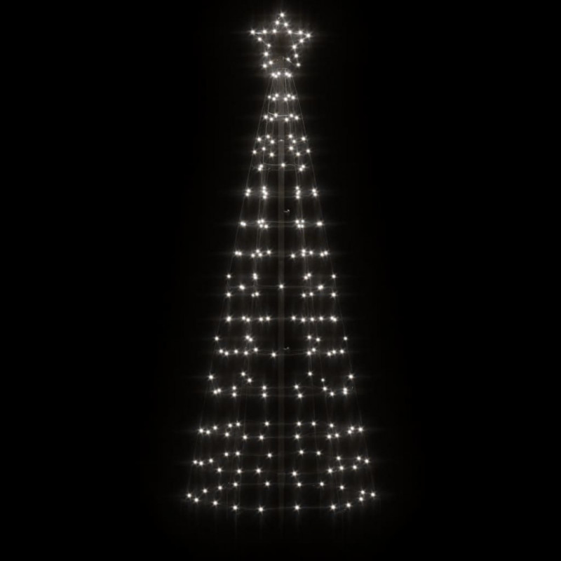 Choinka z lampek, z kołkami, 220 zimnych białych LED, 180 cm
