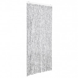 Zasłona przeciwko owadom, jasno i ciemnoszara, 100x220cm, szenil