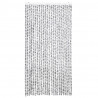 Zasłona przeciwko owadom, jasno i ciemnoszara, 100x220cm, szenil
