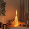 Choinka stożkowa z lampek, 30 LED, ciepła biel, 60 cm, akryl