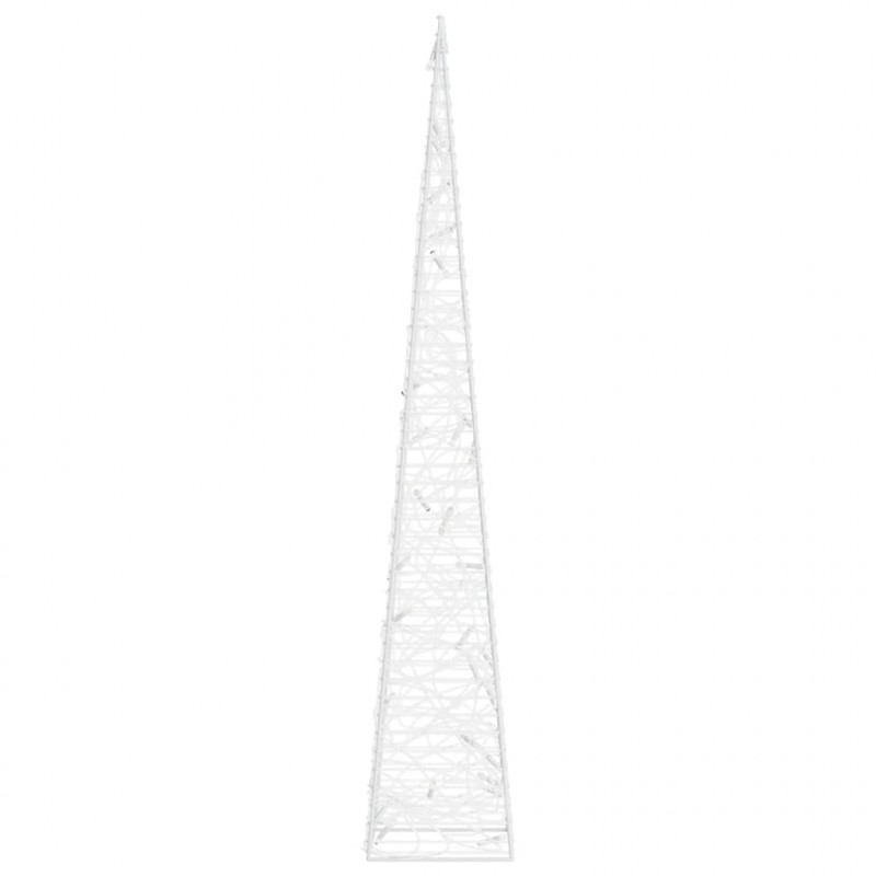 Choinka stożkowa z lampek, 30 LED, ciepła biel, 60 cm, akryl