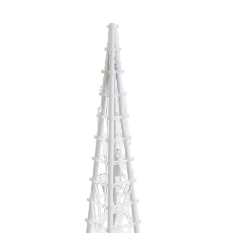 Choinka stożkowa z lampek, 30 LED, ciepła biel, 60 cm, akryl