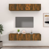 Szafki TV, 4 szt., przydymiony dąb, 80x30x30 cm