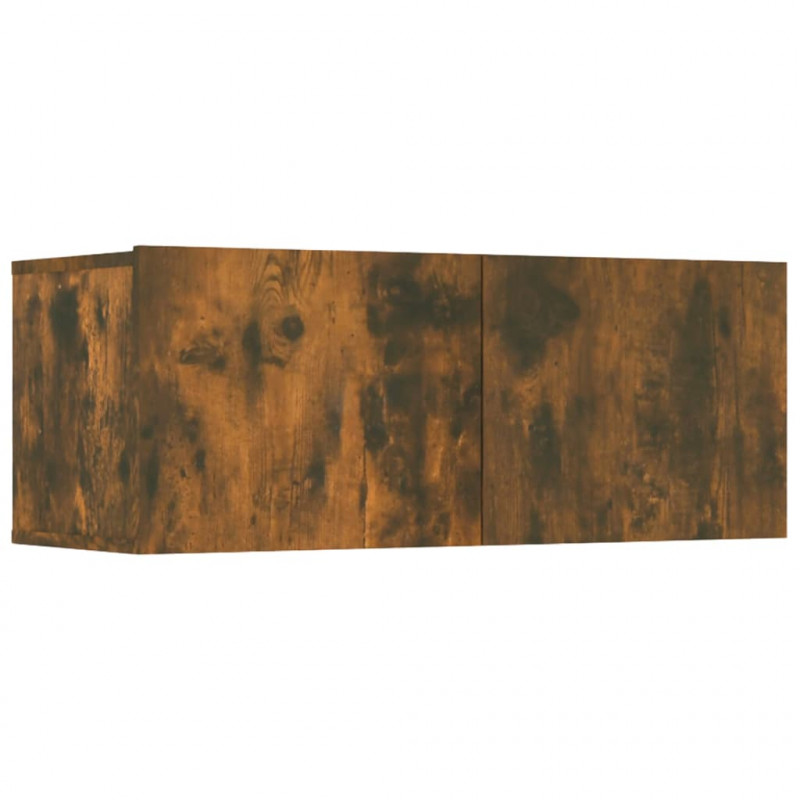 Szafki TV, 4 szt., przydymiony dąb, 80x30x30 cm