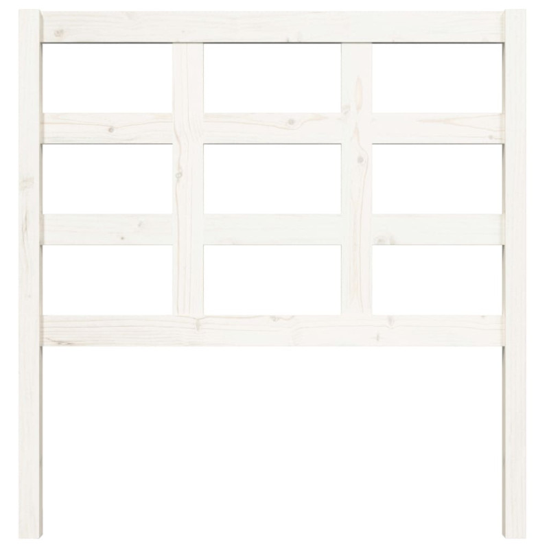 Wezgłowie łóżka, białe, 95,5x4x100 cm, lite drewno sosnowe