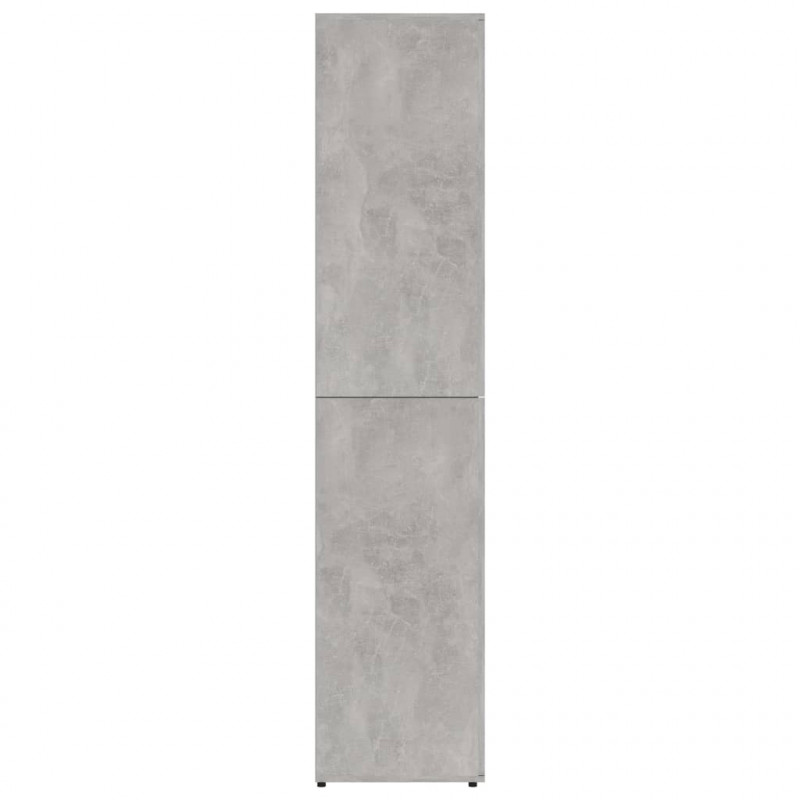 Szafka na buty, szarość betonu, 80x39x178 cm