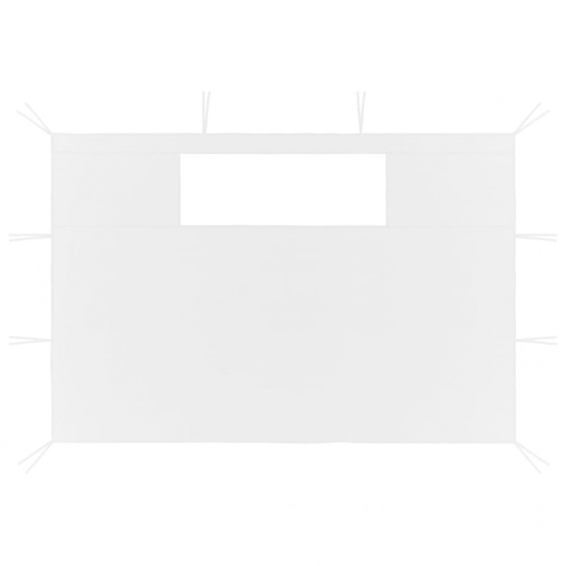 Ścianki do altany, z oknami, 2 szt., białe