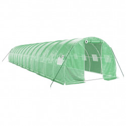 Szklarnia ze stalową ramą, zielona, 42 m², 14x3x2 m