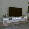 Szafka pod TV z oświetleniem LED, biała, 230x36,5x40 cm
