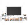Szafka pod TV z oświetleniem LED, biała, 230x36,5x40 cm