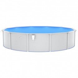 Basen z pompą z filtrem piaskowym i drabinką, 550x120 cm