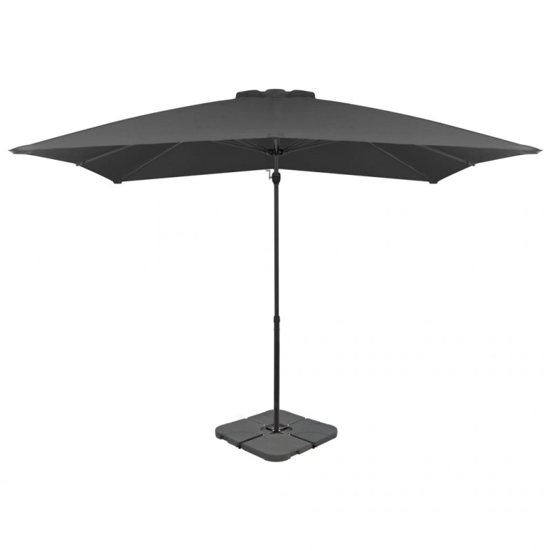 Parasol ogrodowy z przenośną podstawą, antracytowy