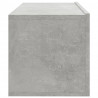 Szafki ścienne pod TV, 4 szt., betonowa szarość, 100x30x30 cm