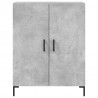 Witrynka, szarość betonu 69,5x34x180 cm materiał drewnopochodny