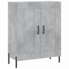 Witrynka, szarość betonu 69,5x34x180 cm materiał drewnopochodny